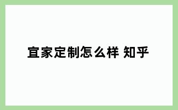 宜家定制怎么样 知乎